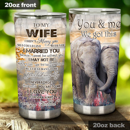 You And Me We Got This Elephant Tumbler 0622