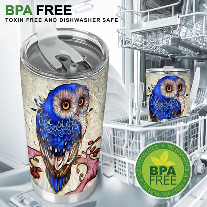 Artistic Owl- Tumbler 0622