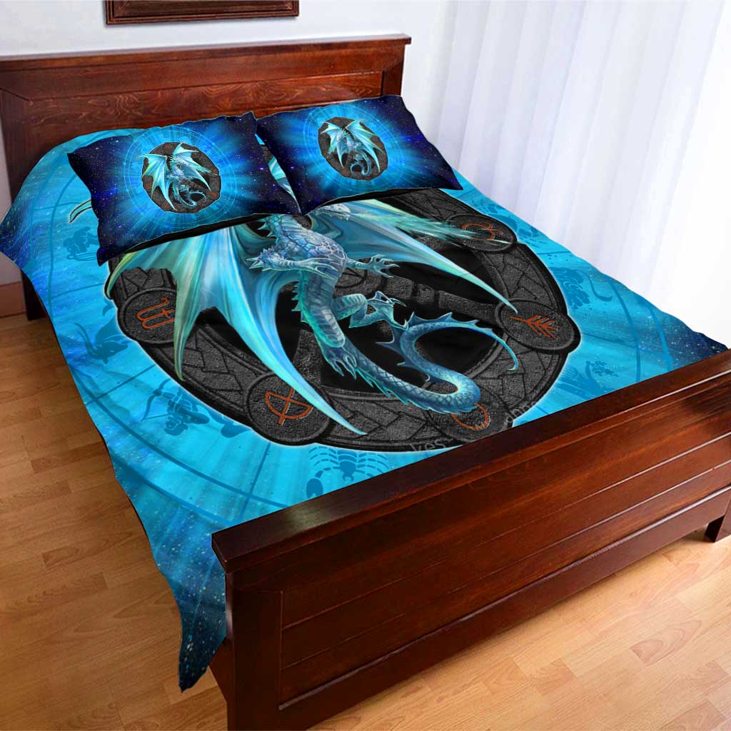 Astrology Ice Dragon - Dragon Bedding Set 0921