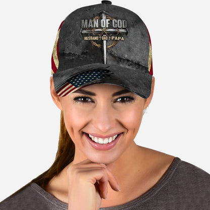 Dad The Man Of God - Christian Classic Cap 0921