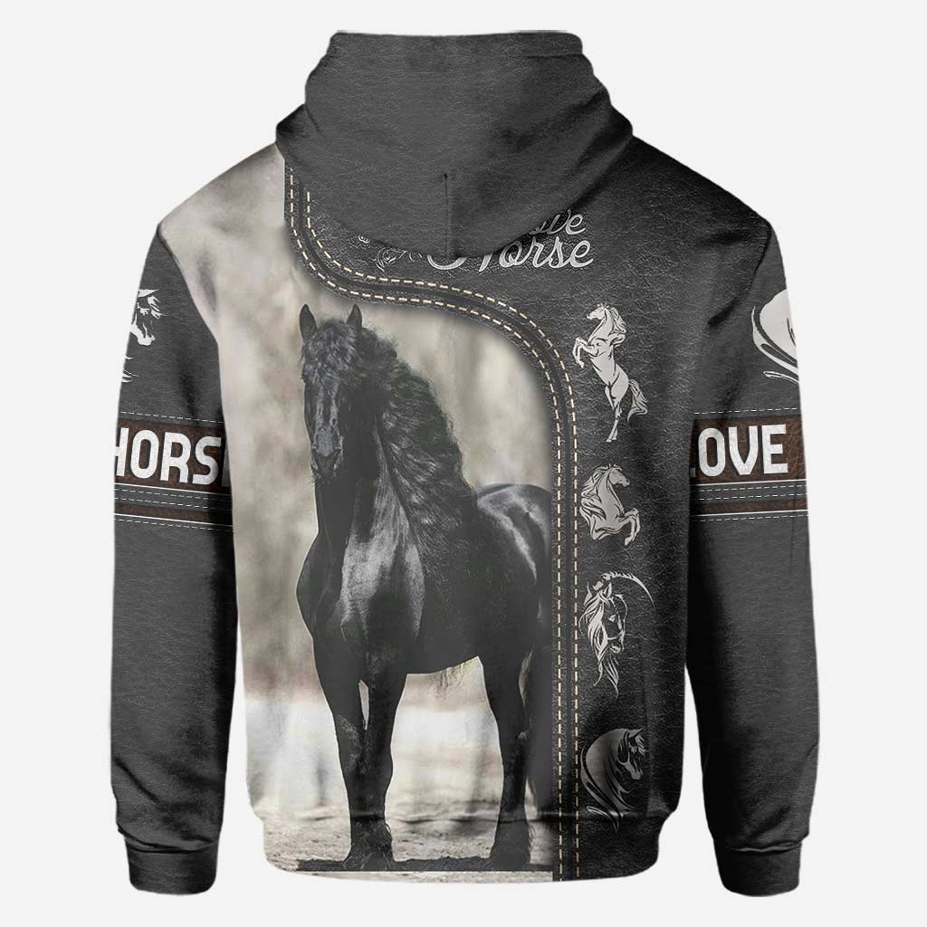 Black Horse Lover - All Over T-shirt and Hoodie 0921