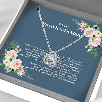 Boyfriend's Mom Gift For Boyfriend's Mom Mother Day's Necklace - Mother Love Knot Necklace 0921