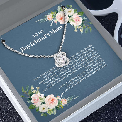 Boyfriend's Mom Gift For Boyfriend's Mom Mother Day's Necklace - Mother Love Knot Necklace 0921