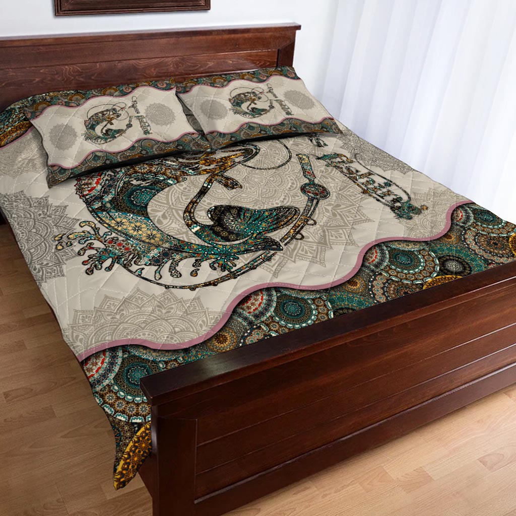 Bass Fishing Mandala - Fishing Quilt Set 0921