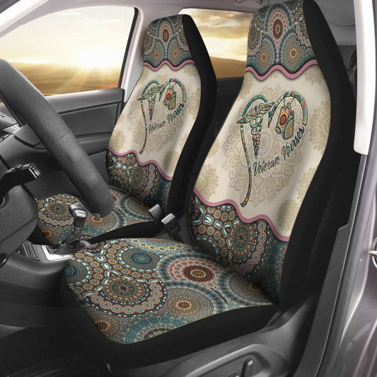 Veteran Nurses Vintage Mandala - Nurse Seat Covers 0921