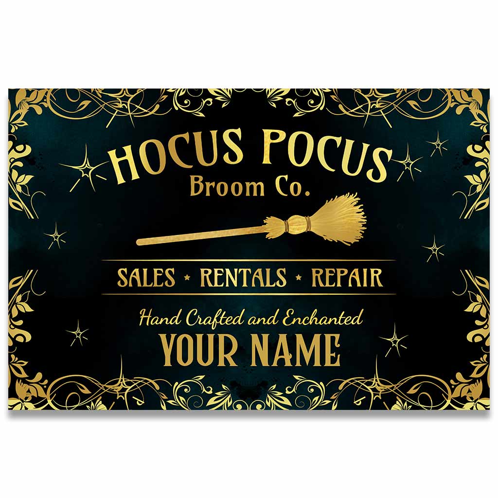 Witch Hocus Pocus Personalized Doormat