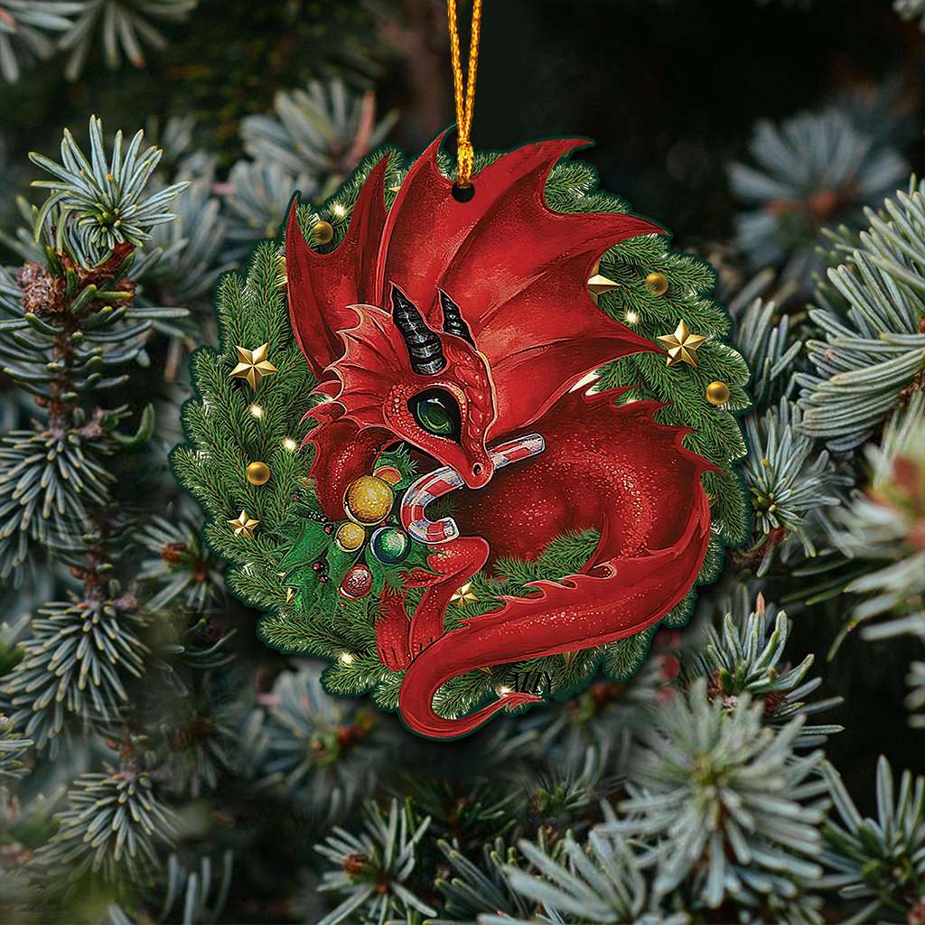 Cute Dragon - Dragon Ornament (Printed On Both Sides) 1022