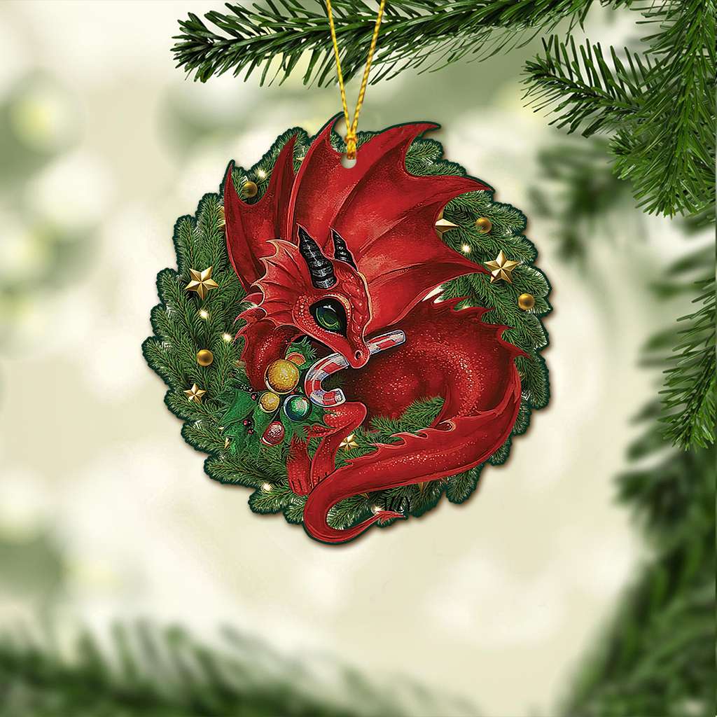 Cute Dragon - Dragon Ornament (Printed On Both Sides) 1022