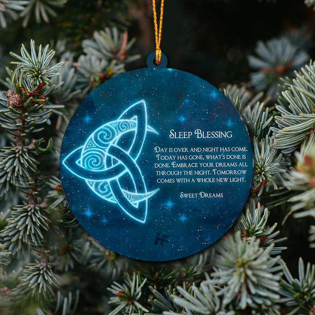 Celtic Wicca Prayer - Witch Ornament (Printed On Both Sides) 1022