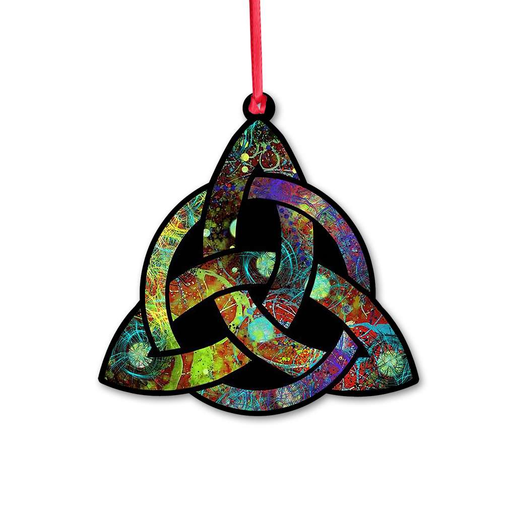 Celtic Triquetra Paint - Witch Ornament (Printed On Both Sides) 1022