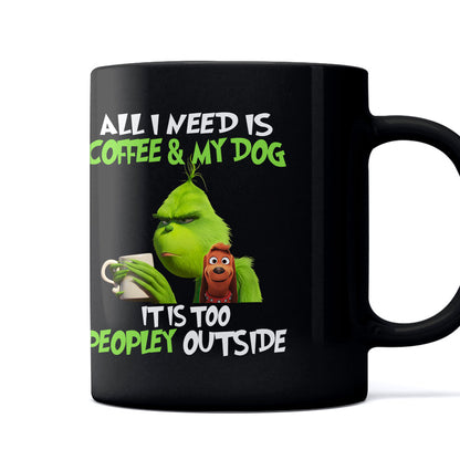 All I Need Is Coffee And My Dog - Stole Christmas Mug 1122