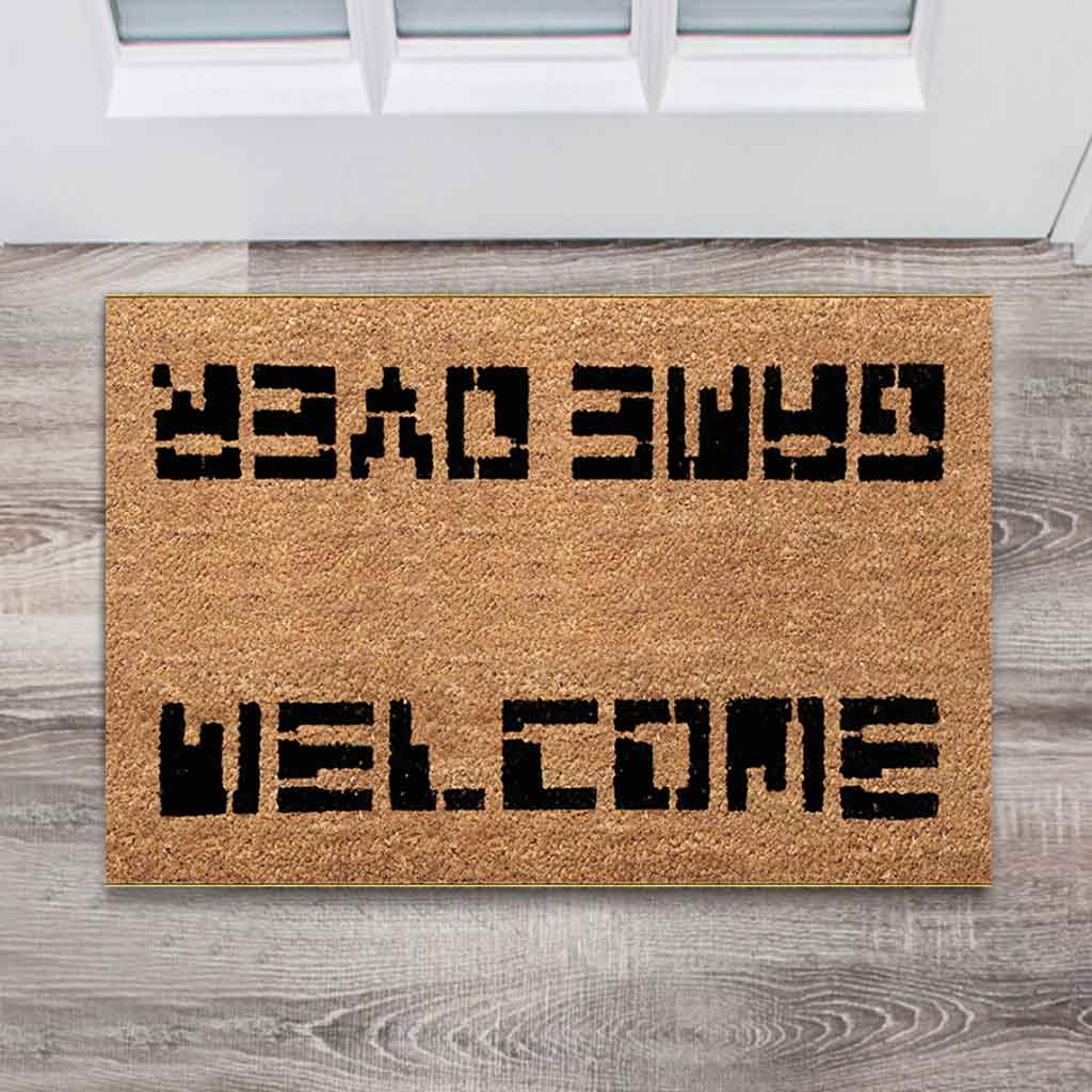 Welcome Game Over 80s - Video Games Coir pattern Print Doormat