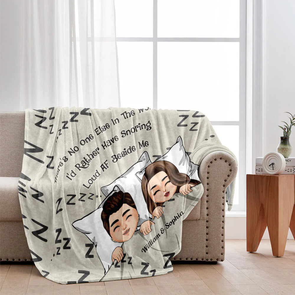 There's No One Else In The World - Personalized Couple Blanket