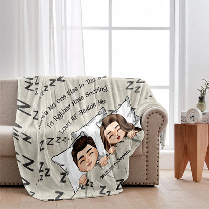 There's No One Else In The World - Personalized Couple Blanket