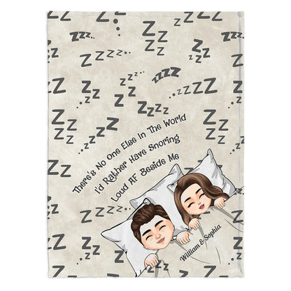 There's No One Else In The World - Personalized Couple Blanket