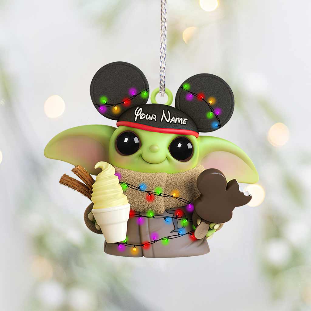 All I Want For Christmas - Personalized Mouse Ornament (Printed On Both Sides)