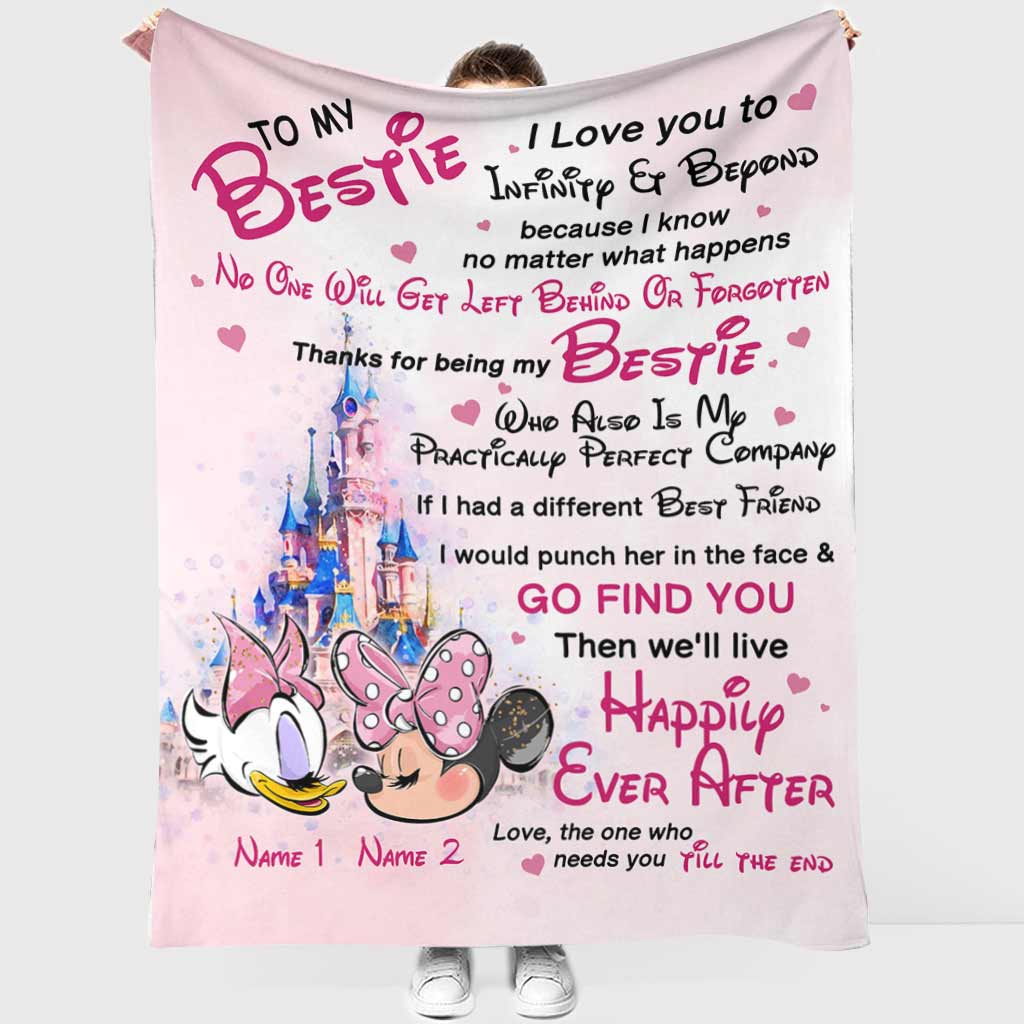 To My Bestie - Personalized Blanket