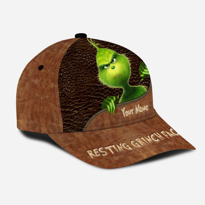 Resting Face - Personalized Christmas Stole Christmas Classic Cap