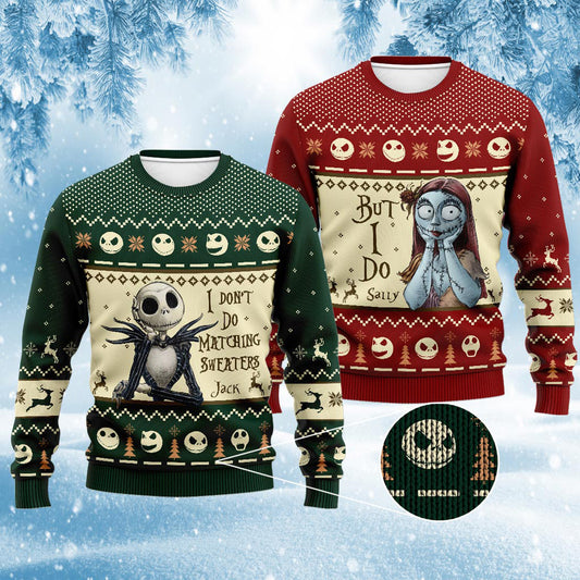 I Don't Do Matching Sweaters - Personalized Christmas Nightmare Sweater