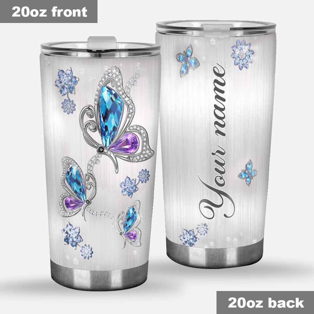 Butterflies Personalized 3D Pattern Print Tumbler 082021