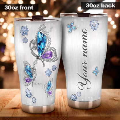 Butterflies Personalized 3D Pattern Print Tumbler 082021