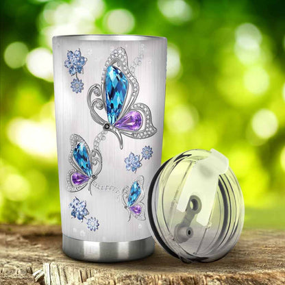 Butterflies Personalized 3D Pattern Print Tumbler 082021