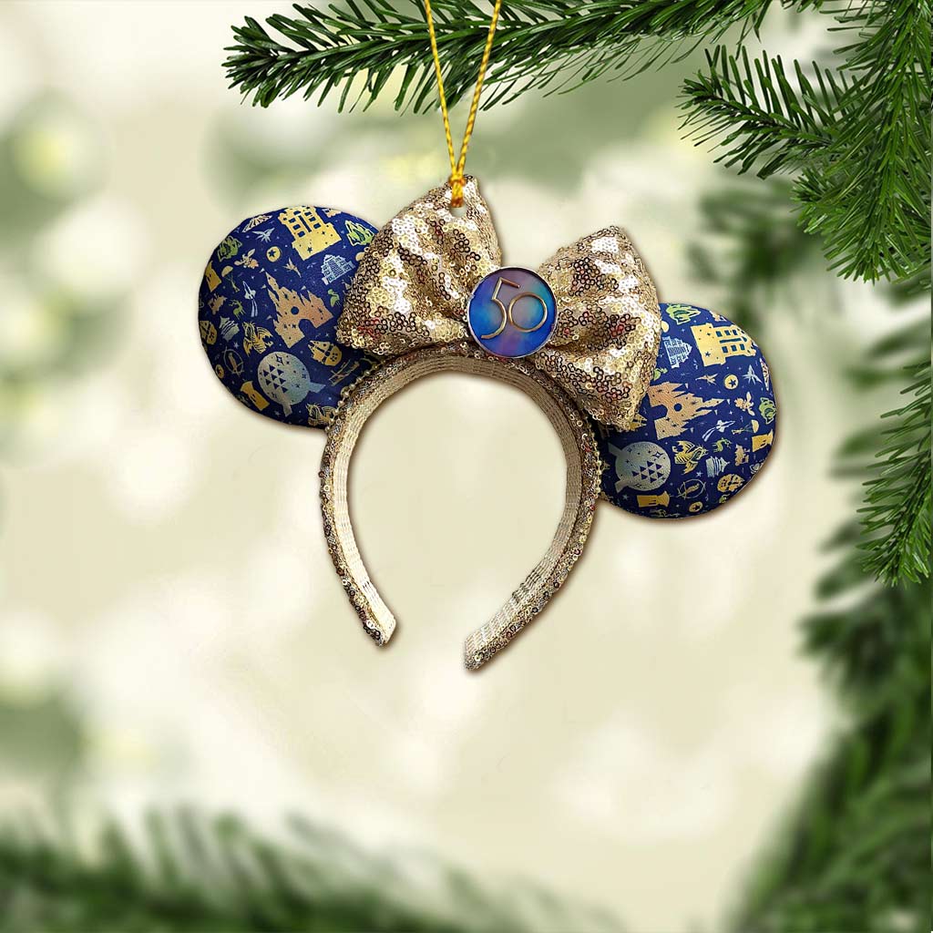 50 Years Of Magic -  Mouse Ornament (Printed On Both Sides)