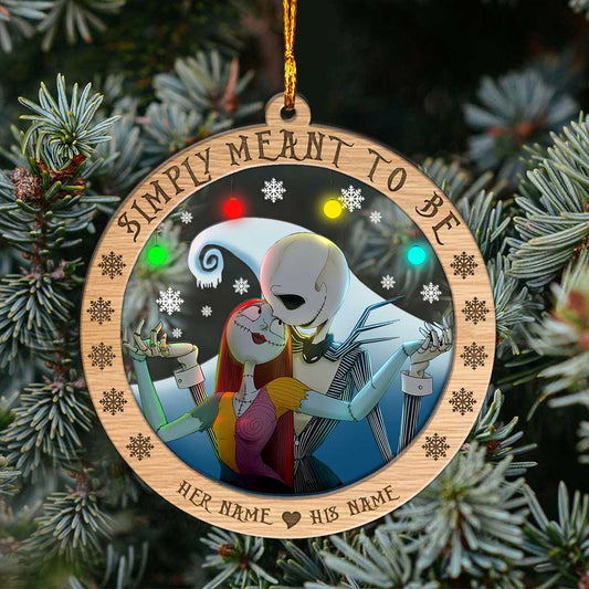 Simply Meant To Be - Personalized Christmas Nightmare Layers Mix Ornament