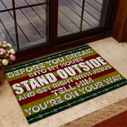 Before You Break Into My House - Veteran Doormat