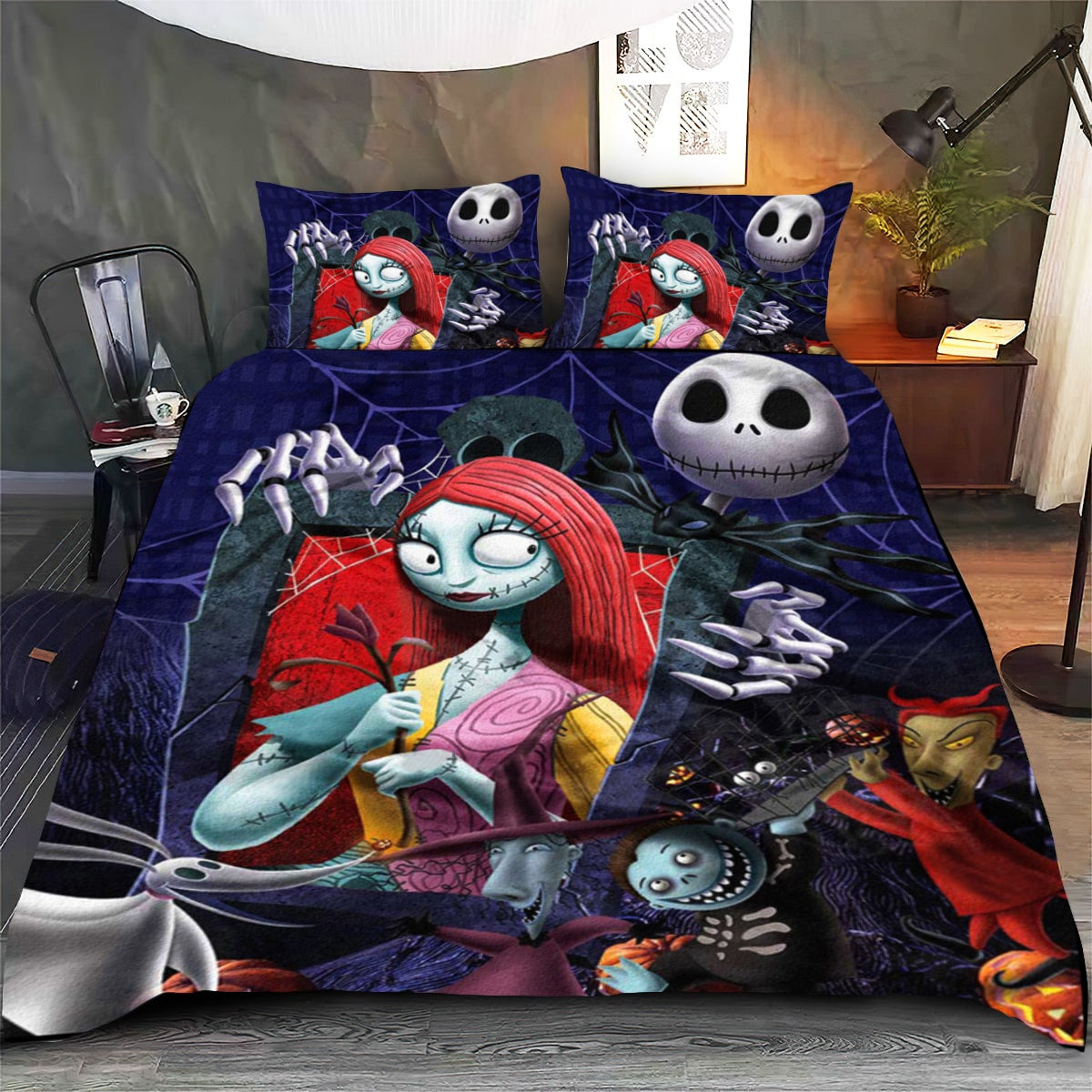 We're Simply Meant To Be Nightmare Bedding Set 0523