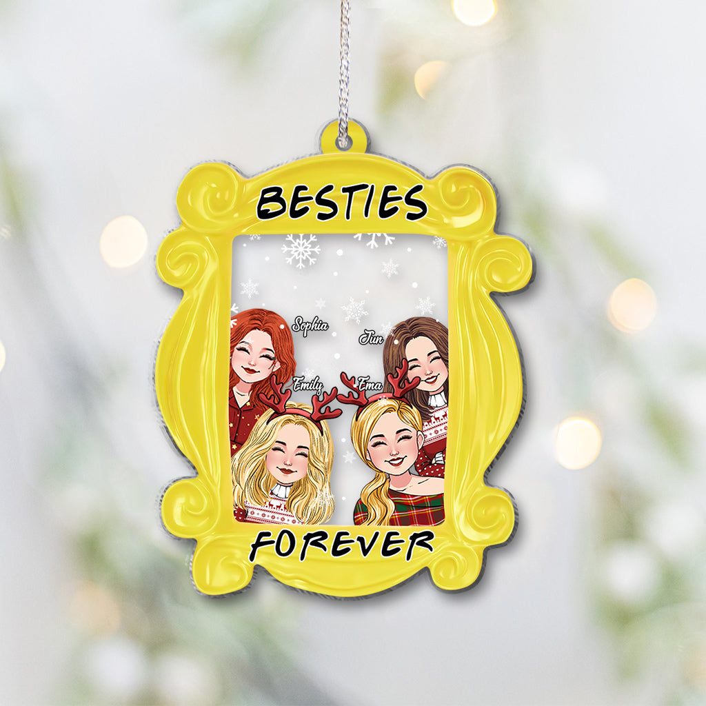 Besties Forever - Personalized Bestie One-sided Ornament