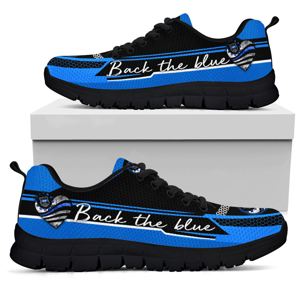 Back The Blue Police Officer Sneakers 0622