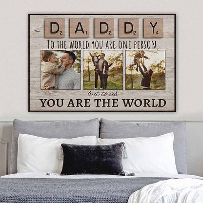 To The World - Father Personalized Poster 082021