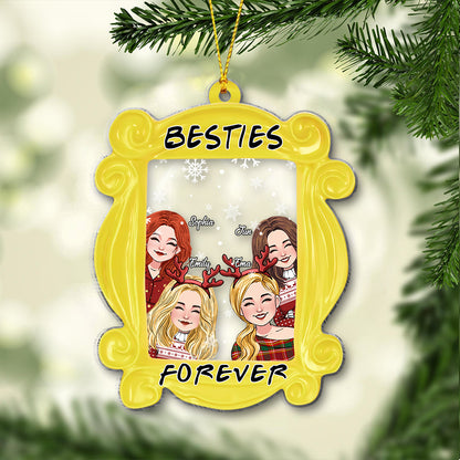 Besties Forever - Personalized Bestie One-sided Ornament