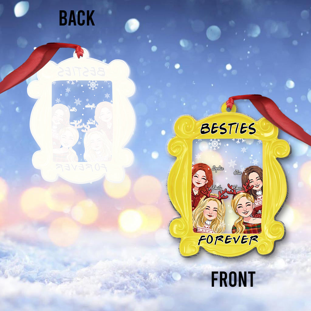 Besties Forever - Personalized Bestie One-sided Ornament