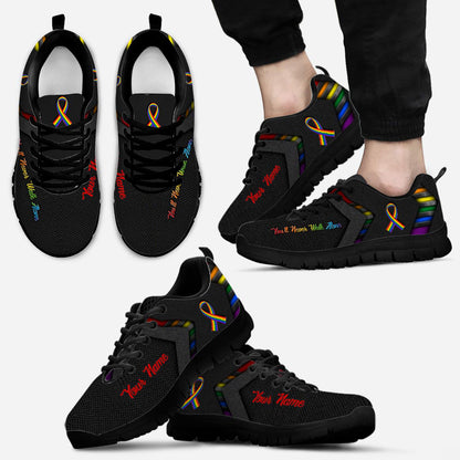 You'll Never Walk Alone - Personalized LGBT Support Sneakers