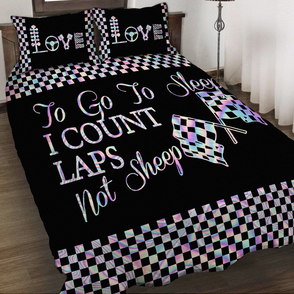 To Go To Sleep - Racing Quilt Bed Set