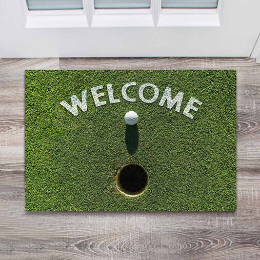 Welcome - Golf Doormat With 3D Pattern Print