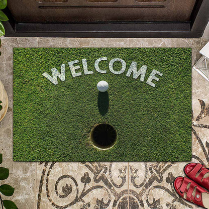 Welcome - Golf Doormat With 3D Pattern Print