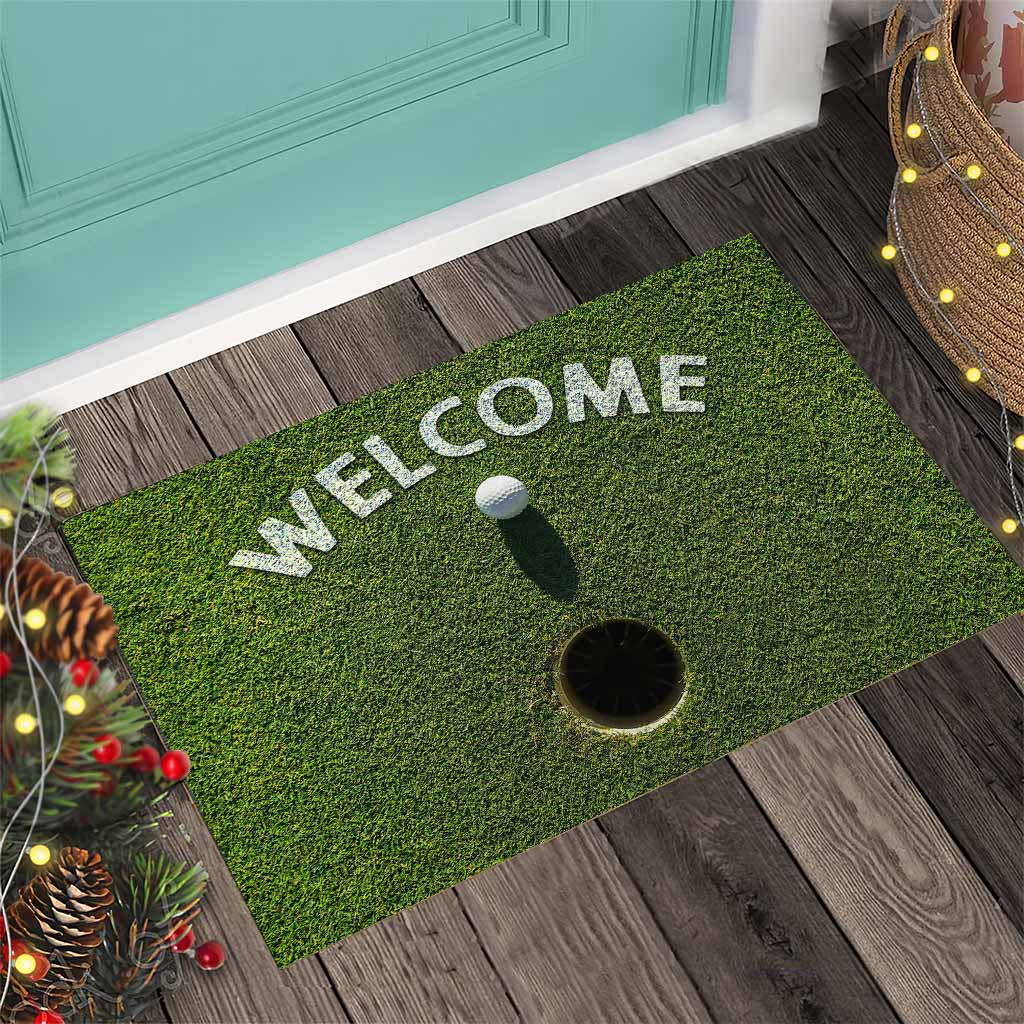 Welcome - Golf Doormat With 3D Pattern Print