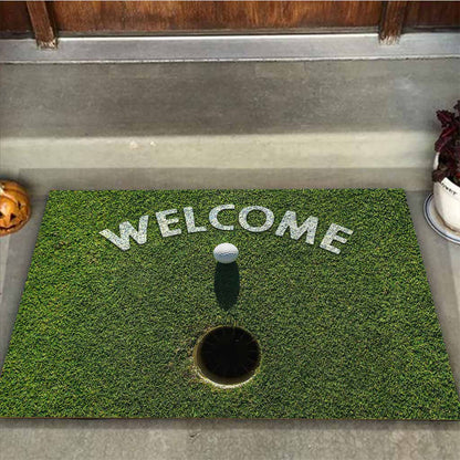 Welcome - Golf Doormat With 3D Pattern Print