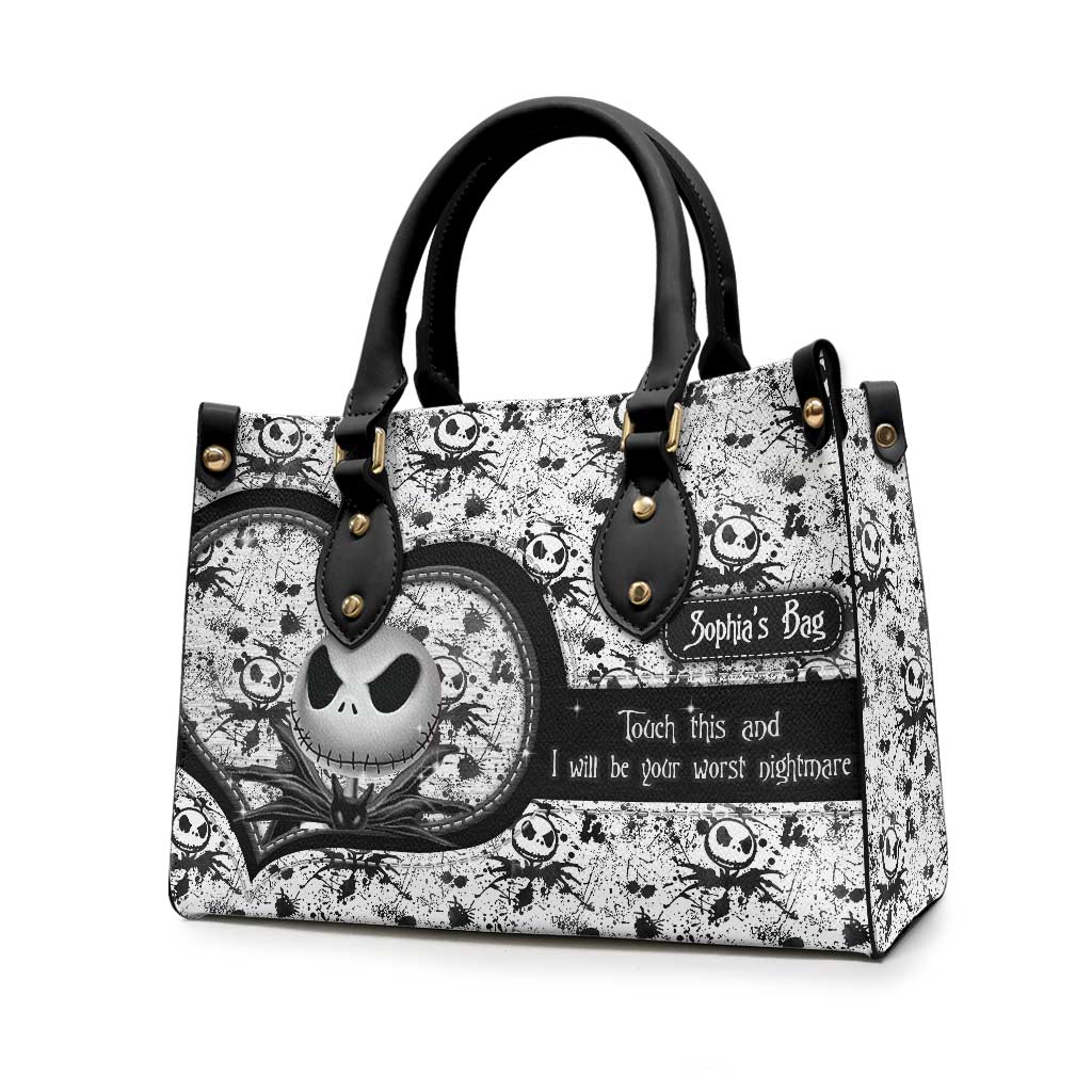 Touch My Bag - Personalized Nightmare Leather Handbag