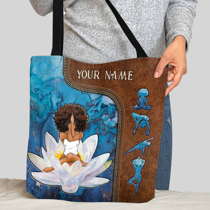 Yoga Personalized Tote Bag