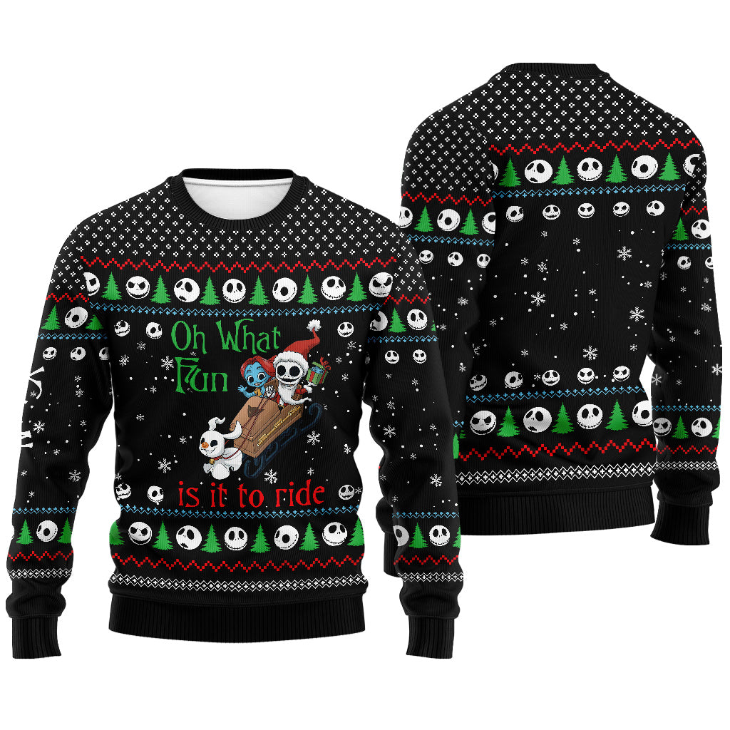 Oh What Fun - Personalized Christmas Nightmare Sweater