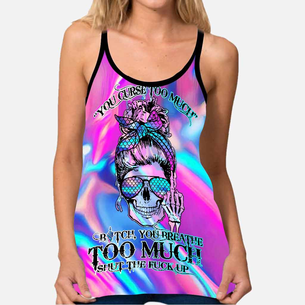 You Curse Too Much - Skull Cross Tank Top