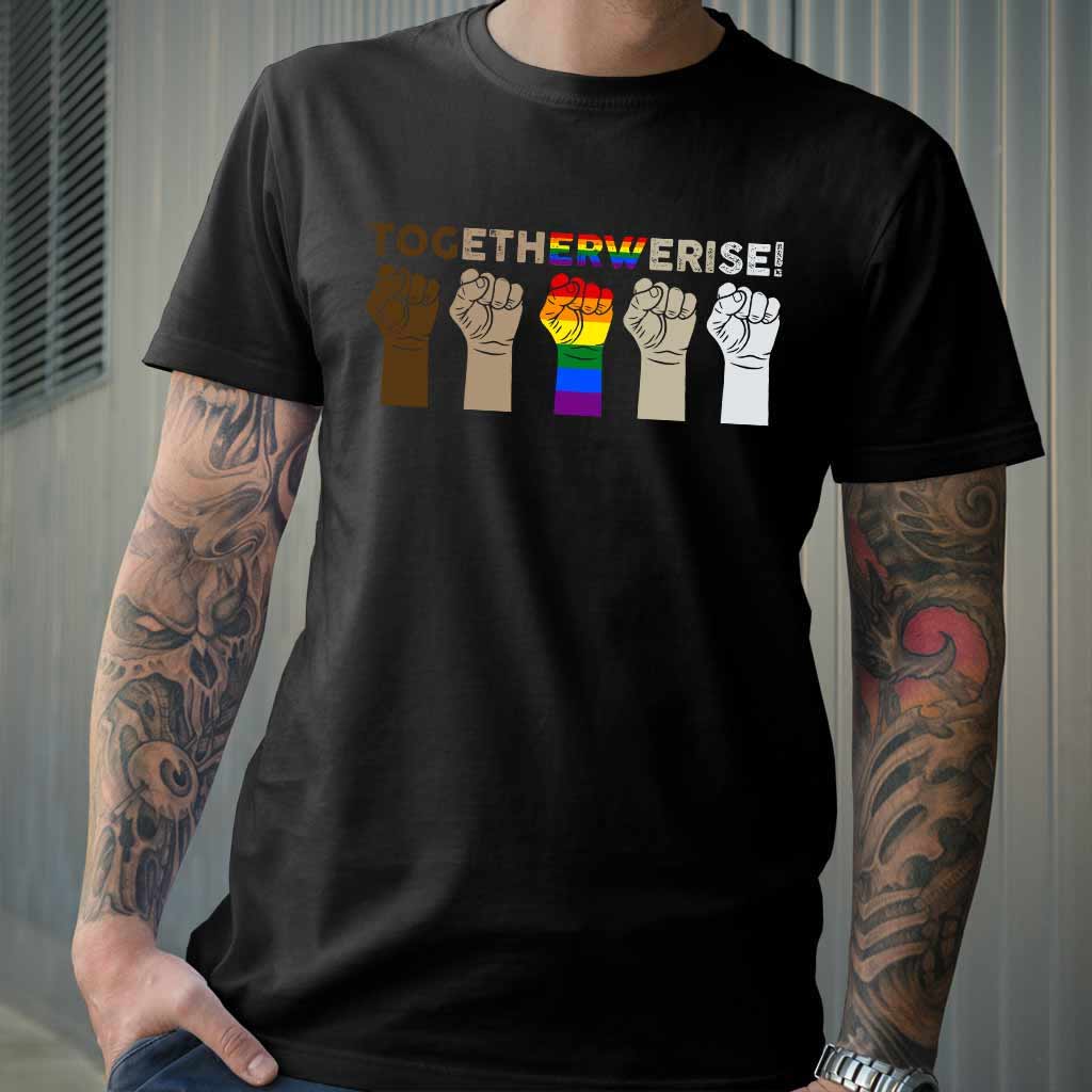 Together We Rise - LGBT Support T-shirt And Hoodie 062021