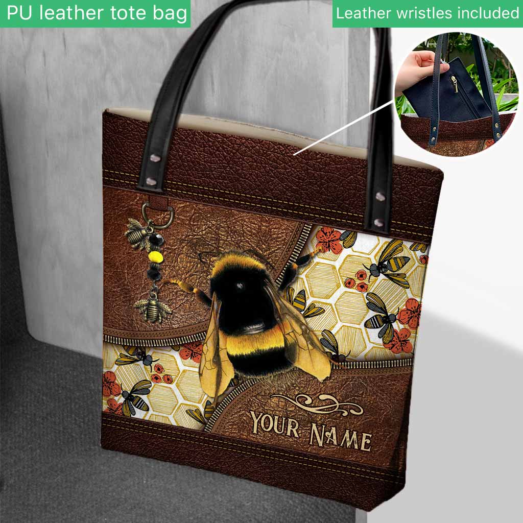 Bee Personalized  Tote Bag