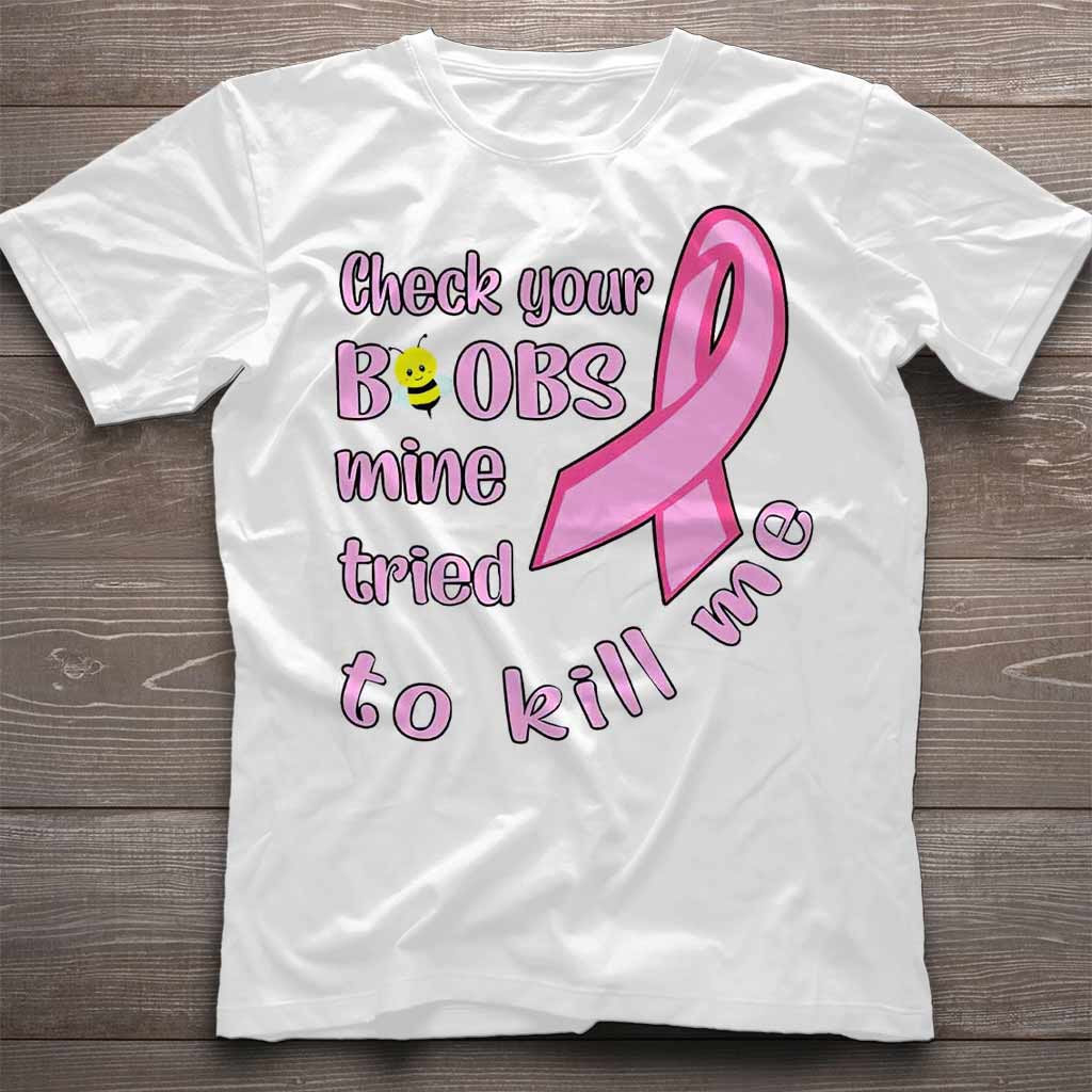 Check Your - Breast Cancer Awareness T-shirt And Hoodie 072021