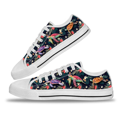 Tropical Turtles Low Top Shoes