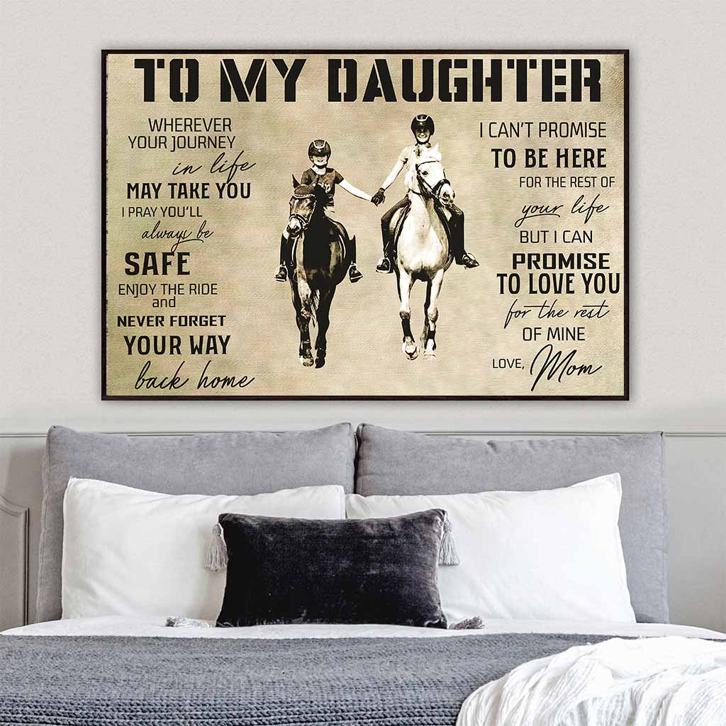 To My Daughter - Horse Poster 062021